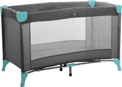 BabyPlus Reisebett Lucca 60x120cm Grau/mint
