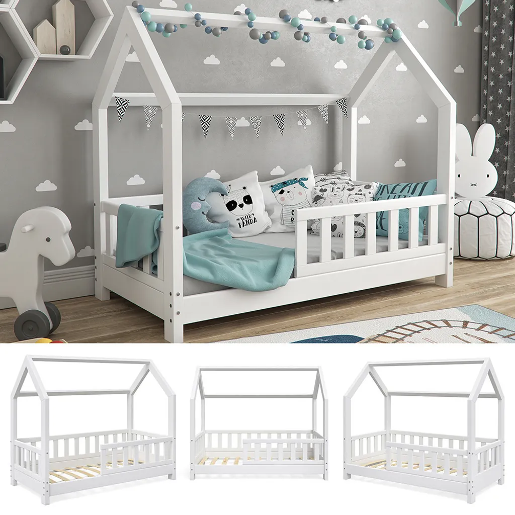 VitaliSpa Kinderbett Wiki Weiß 148 X 125,5 X 76 Cm Massivholz 3 VitaliSpa Kinderbett Wiki Weiß 148 X 125,5 X 76 Cm Massivholz