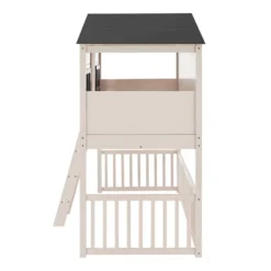 Juskys Kinderbett Farmhaus 90 X 200 Cm Mit Treppe, Dach & Fenster – Hochbett Rosa Für Kinder – Lattenrost Bis 150 Kg – Hausbett Aus Massivholz -Kinderbett Geschäft 692f2c838f35ec27161f34e3145f47f7
