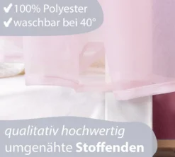 Alcube® Hausbett Deko-Set In Rosa Für Hausbetten Kinderbetten I 3er-Set Baldachin, Wimpelkette Und Lichterkette -Kinderbett Geschäft 6e77a9535671ebaf38336688a022bd26