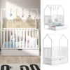 VitaliSpa Babybett Lizy + Schublade Weiß 120x60 Cm Massivholz