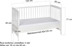 Schardt Beistellbett Micky 60x120 Cm, Weiß Lackiert -Kinderbett Geschäft 73f45946180011883f4f16db899a8c5e