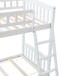 Merax Etagenbetten 90x200cm/90x200cm Hochbett Für 2 Kinder, Doppel Stockbett Teilbar Zu 2 Einzelbetten, Kinderbett Mit Rutsche Und Lattenrost, Weiß -Kinderbett Geschäft 78d3b481e0a2a7f98dea7c6186af36b9