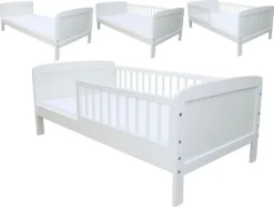 Kinderbett Juniorbett 160x70 Cm Mit Matratze Umbaubar Weiss -Kinderbett Geschäft 79ede74438e9f72d6d176387225c5c21
