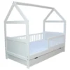 Kinderbett / Juniorbett Haus 160x70 Cm Incl. Matratze Und Schublade Weiss -Kinderbett Geschäft 7c3bba195a5e56f4f55471a42b999b28