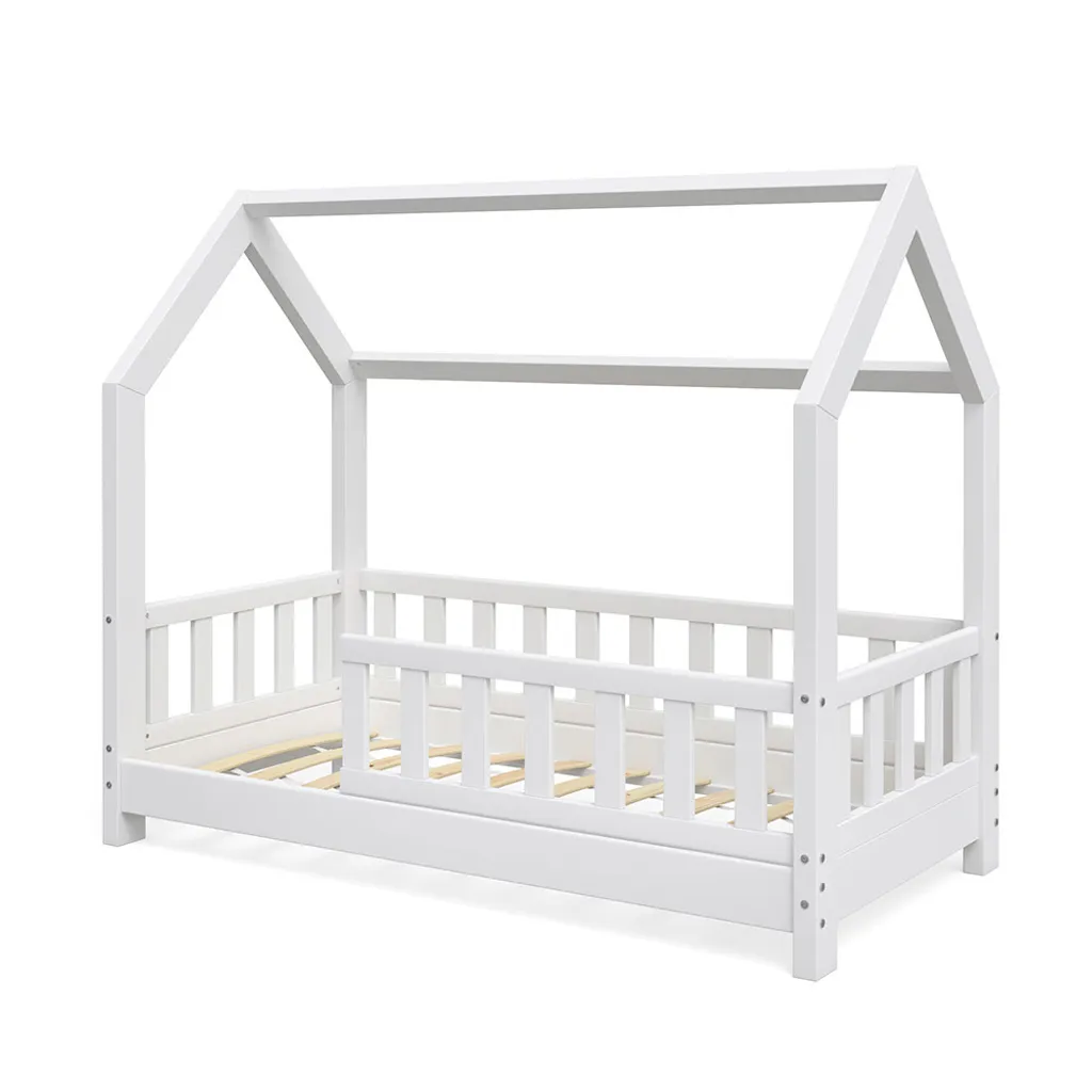 VitaliSpa Kinderbett Wiki Weiß 148 X 125,5 X 76 Cm Massivholz 4 VitaliSpa Kinderbett Wiki Weiß 148 X 125,5 X 76 Cm Massivholz – Bild 2