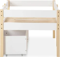 Merax Kinderbett 90x200cm Kinderhaus Hausbett Mit Rausfallschutz, Lattenrost & 2 Schubladen In Kiefer, Mädchen Jungen Bett, Weiß -Kinderbett Geschäft 829e99bacbf116956c5ae348724ff6c5