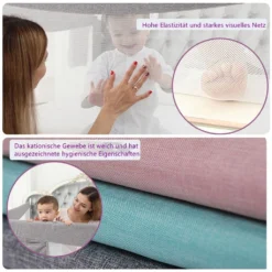 Zehnhase Bettgitter Bettschutzgitter Kinderbettgitter Babybettgitter 200 Cm, Grau, 1 Seite -Kinderbett Geschäft 82b49f7e3ef90726f3e3a6b0b33066d0