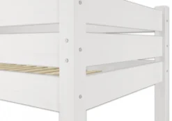 Hochbett Mit Überlänge 80x220 Etagenbett Kiefer Weiß Nische 100 Zubehör Wählbar V-60.16-08-220Wohne Zubehör -Kinderbett Geschäft 82cfafca55a319165a4182d0a42405fd