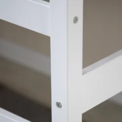 Homestyle4u 1899, Kinder Hochbett Mit Schreibtisch, Kinderbett 90x200 Cm Weiß, Holz Kiefer -Kinderbett Geschäft 836ba4f5ae33b0d5775c684e61b5a124