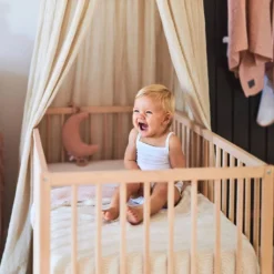 Jollein Möbel Betthimmel 245 Cm, Nougat Bettzubehör Bettzubehör Baldachin Moskitonetz -Kinderbett Geschäft 83b2558176b29f8b51f91da69899ce76