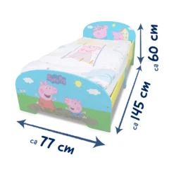 Peppa WUTZ Bett - Peppa Pig - Kinderbett - Mit Rausfallschutz - Maße 70x140 Cm -Kinder Bett Kinderzimmer Möbel 9 Peppa WUTZ Bett - Peppa Pig - Kinderbett - Mit Rausfallschutz - Maße 70x140 Cm -Kinder Bett Kinderzimmer Möbel -Kinderbett Geschäft 8580d39d48199265c80788d599fcb0f6