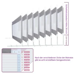 Zehnhase Bettgitter Bettschutzgitter Kinderbettgitter Babybettgitter 200 Cm, Grau, 1 Seite -Kinderbett Geschäft 85eea0fab6c41e5cfeec1e4c878c9b6b