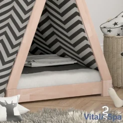 VitaliSpa Kinderbett Tipi Natur 208 X 163 X 96 Cm Massivholz -Kinderbett Geschäft 86c6a9f42bac1d363e684b0f8bbe6c1f