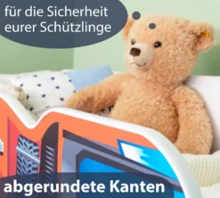 Alcube® Autobett 70x140 Cm LKW Feuerwehr Mit Matratze Und Lattenrost Kinderbett 70x140 TRUCK Spielbett Massivholzbett Rot -Kinderbett Geschäft 871d1620b68dd6b6659a8beef4702e34