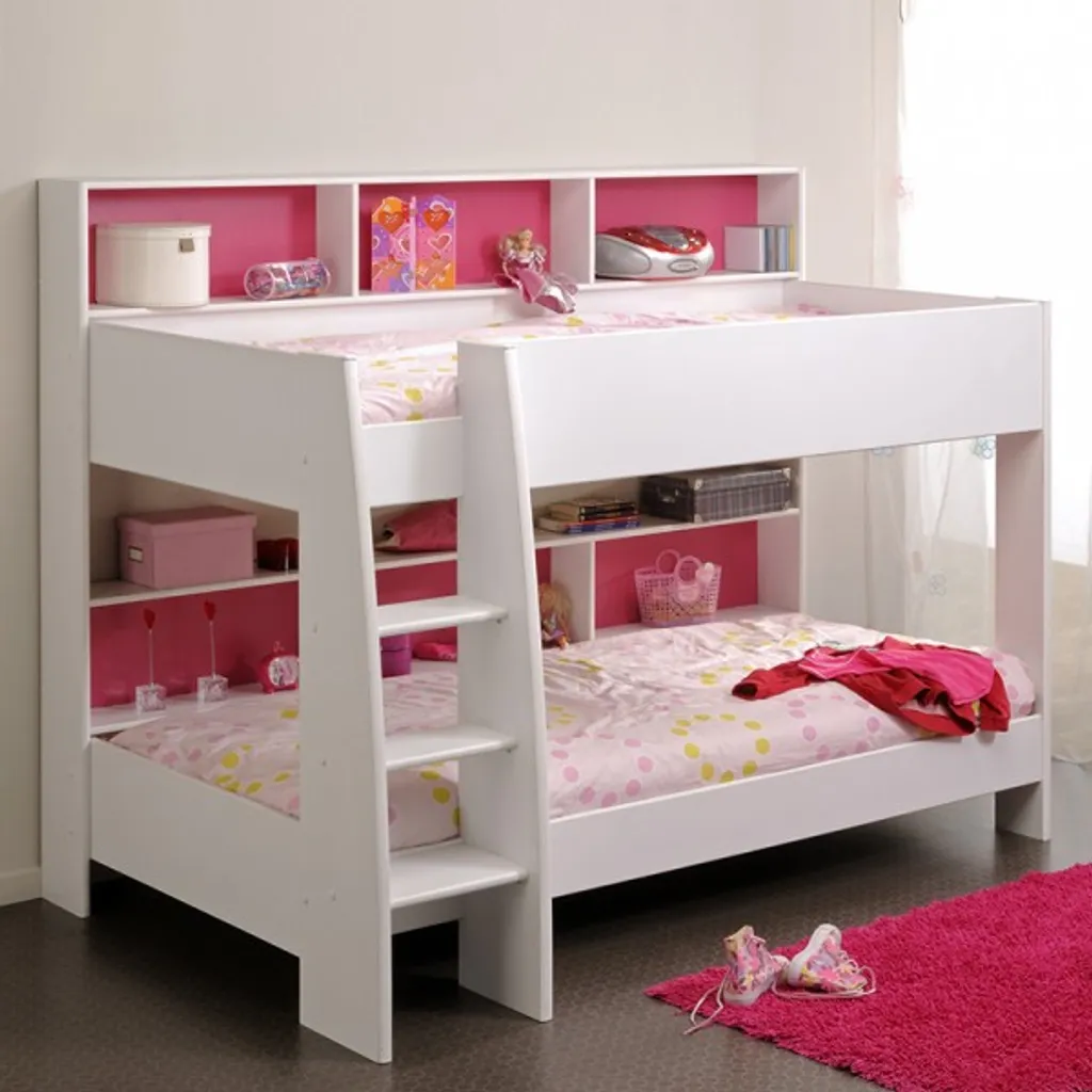 Etagenbett Weiß Inkl Regale + Rückwand + Boden Für Matratzen Kinderzimmer Stock Doppel Hoch Spiel Kinderbett 4 Etagenbett Weiß Inkl Regale + Rückwand + Boden Für Matratzen Kinderzimmer Stock Doppel Hoch Spiel Kinderbett – Bild 2