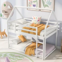 Merax Etagenbett 90x200 Cm Kinderbett Mit Leiter, 2 Einzelbetten Hochbett Für Kinder, Kiefernholzbett, Weiß -Kinderbett Geschäft 88f1b9b374688b4f790c6ed92a7fd52b