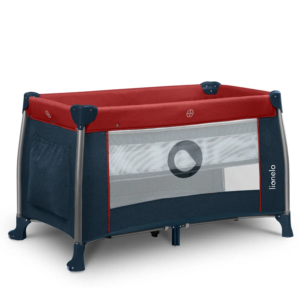 Lionelo Thomi Baby Reisebett Laufstall Kinderreisebett Mit Karussell Wickeltisch Rot-Blue 8 Lionelo Thomi Baby Reisebett Laufstall Kinderreisebett Mit Karussell Wickeltisch Rot-Blue – Bild 6
