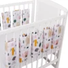 Universeller Babybett Gitterschutz Mit Klettverschluss Aus 100% Baumwolle 38x30cm 9 Stück Muster Waldbewohner -Kinderbett Geschäft 8a69c5448360517bfdaef1e59d305a43