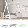 VitaliSpa Kinderbett + Bettschublade Tipi Weiß 208 X 183,5 X 96 Cm Massivholz -Kinderbett Geschäft 8df9dd57b8d0d6e3e43e90c1e78a7991
