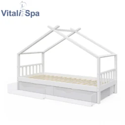 VitaliSpa Kinderbett + Schubladen Design Weiß 208 X 146 X 97 Cm Massivholz -Kinderbett Geschäft 8fbbb0ea280e14a079138c8f0aa3082f