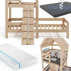 VitaliSpa Spielturmbett – Kinderbett Inkl. Matratze 90x200 Cm, Hochbett – Buche Massivholz 13 VitaliSpa Spielturmbett – Kinderbett Inkl. Matratze 90x200 Cm, Hochbett – Buche Massivholz -Kinderbett Geschäft 9194676ae0a67ab54606a78235aeaa2a