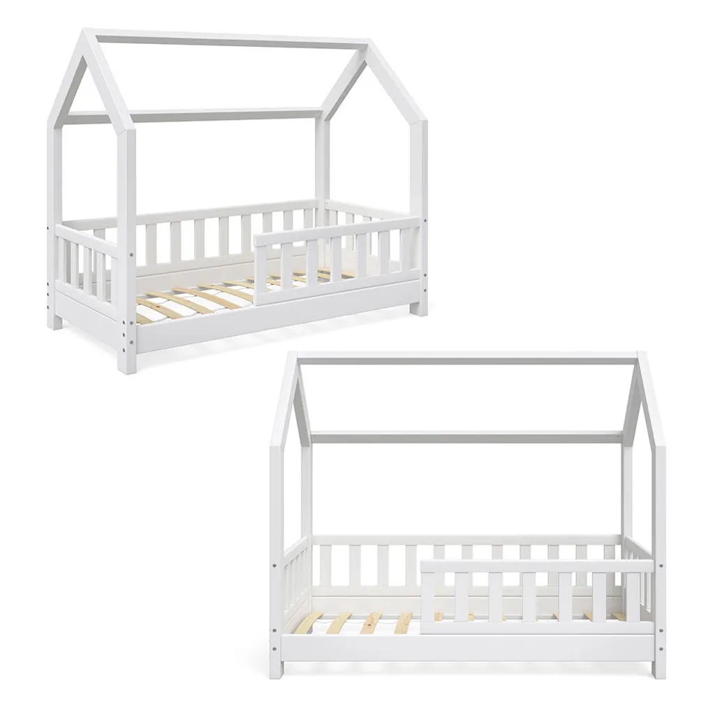 VitaliSpa Kinderbett Wiki Weiß 148 X 125,5 X 76 Cm Massivholz 8 VitaliSpa Kinderbett Wiki Weiß 148 X 125,5 X 76 Cm Massivholz – Bild 6