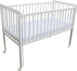 Kinderbett / Beistellbett / Babybett 2in1 120x60cm Mit Matratze Weiß -Kinderbett Geschäft 983ff626342fd2708c612007989d72b6