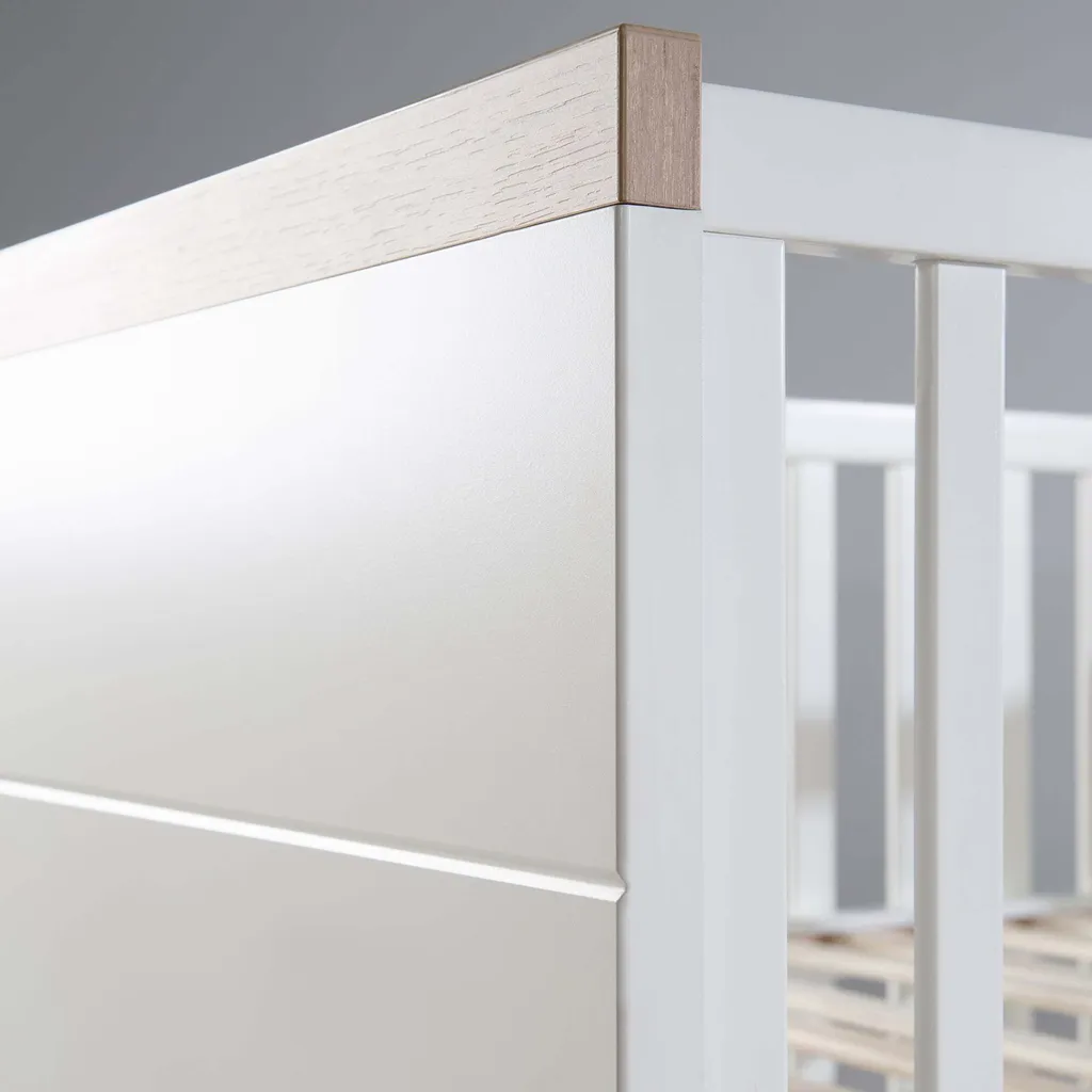 Roba Kombi-Kinderbett 'Nele' 70 X1 40 Cm, Babybett Umbaubar Zum Juniorbett, Weiß,Nachbildungleisten In 'Artisan Eiche' 4 Roba Kombi-Kinderbett 'Nele' 70 X1 40 Cm, Babybett Umbaubar Zum Juniorbett, Weiß,Nachbildungleisten In 'Artisan Eiche' – Bild 2