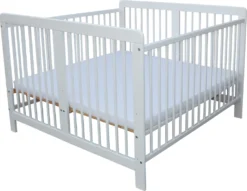 Zwillingsbett Zwillingskinderbett Kinderbett Für Zwillinge Massiv Weiss Mit 2 Matratzen 120x120cm -Kinderbett Geschäft 99065580aa89e4157678172c6f785c26