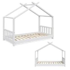 VitaliSpa Kinderbett Design Weiß 168 X 138 X 87 Cm Massivholz -Kinderbett Geschäft a08b6b57adb47b64db0f0412241e0663