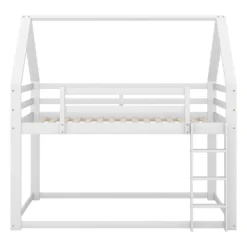 Merax Etagenbett 90x200 Cm Kinderbett Mit Leiter, 2 Einzelbetten Hochbett Für Kinder, Kiefernholzbett, Weiß -Kinderbett Geschäft a35d82609078f68ad5430c228dae9034