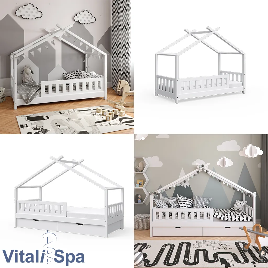 VITALISPA Rausfallschutz Für Kinderbett Bettschutzgitter Bettgitter 120cm Holz 9 VITALISPA Rausfallschutz Für Kinderbett Bettschutzgitter Bettgitter 120cm Holz – Bild 7