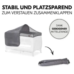 Hauck Travelbed Canopy Grey -Kinderbett Geschäft a7a39228d45dec3ccdc592f22f01f922