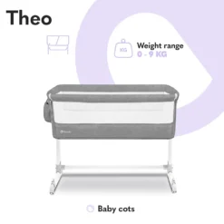 Lionelo Theo Baby Beistellbett Kinderbett In Grau Babybett Zustellbett Reisebett Bett Kind -Kinderbett Geschäft a7c77499d31361513475c528ccf345dd