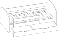 ACMA Jugendbett Kinderbett Junior-Bett Komplett-Set Mit Matratze Lattenrost Und Rausfallschutz Wenge 36 Feuerwehr 160x80 + Bettkasten -Kinderbett Geschäft aa4582113cfbbd4ceca11fc7f1141f28 5