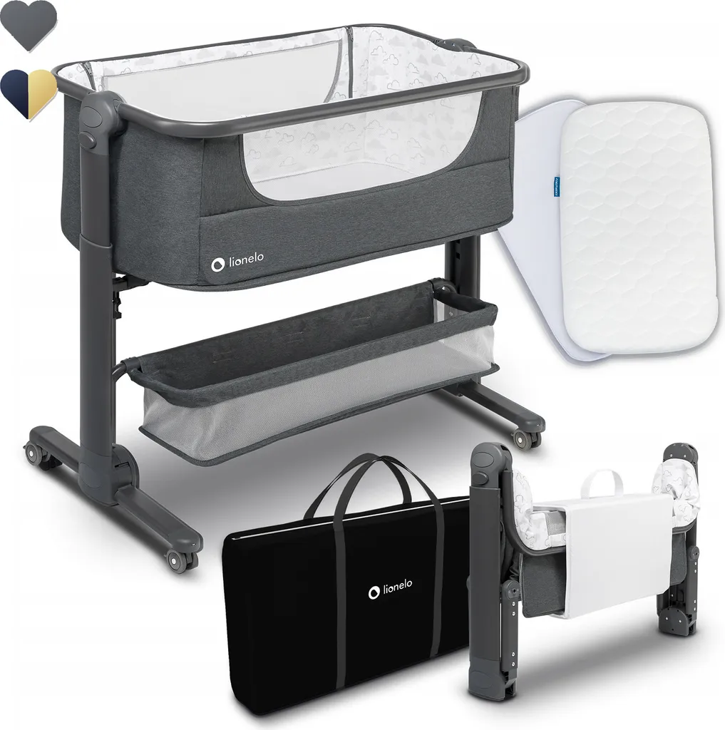 Lionelo Timon Beistellbett Mit Matratze Babybett Babywiege Reisebett Faltbar 3 Lionelo Timon Beistellbett Mit Matratze Babybett Babywiege Reisebett Faltbar
