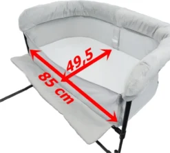 Close2Me Baby-Beistellbett Für Babys Von 0-5 Monaten (max. 9 Kg), Passend An Hohe Polsterungen Und Boxspringbett-Matratzen Von 22-26 Cm Höhe -Kinderbett Geschäft acece9ecd3f239aafd2b17f8adb896cb
