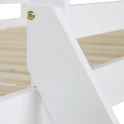 Homestyle4u 1898, Kinderbett Etagenbett 90x200 Und 140x200 Jugendbett Hochbett Weiß Holz -Kinderbett Geschäft b3edc4e6811421c0780defab46a629d9