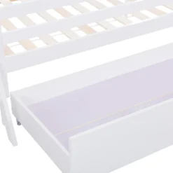 Merax Kinderbett Miki Hochbett Mit Leiter Und Schubladen, Inkl. Lattenrost Und Rausfallschutz, Hausbett 160x80cm Kinderhaus Jugendbett Spielbett Aus Massivholz, Weiß -Kinderbett Geschäft b65ccb9268fb7b2ab3b34cd61676ddd6