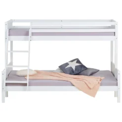 Homestyle4u 1898, Kinderbett Etagenbett 90x200 Und 140x200 Jugendbett Hochbett Weiß Holz -Kinderbett Geschäft bac6bc82c3baf1479f778738cc67d62f