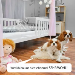 Alcube® Hausbett Deko-Set In Rosa Für Hausbetten Kinderbetten I 3er-Set Baldachin, Wimpelkette Und Lichterkette -Kinderbett Geschäft bd2c0a79a88a4e9068f5145502bebee7