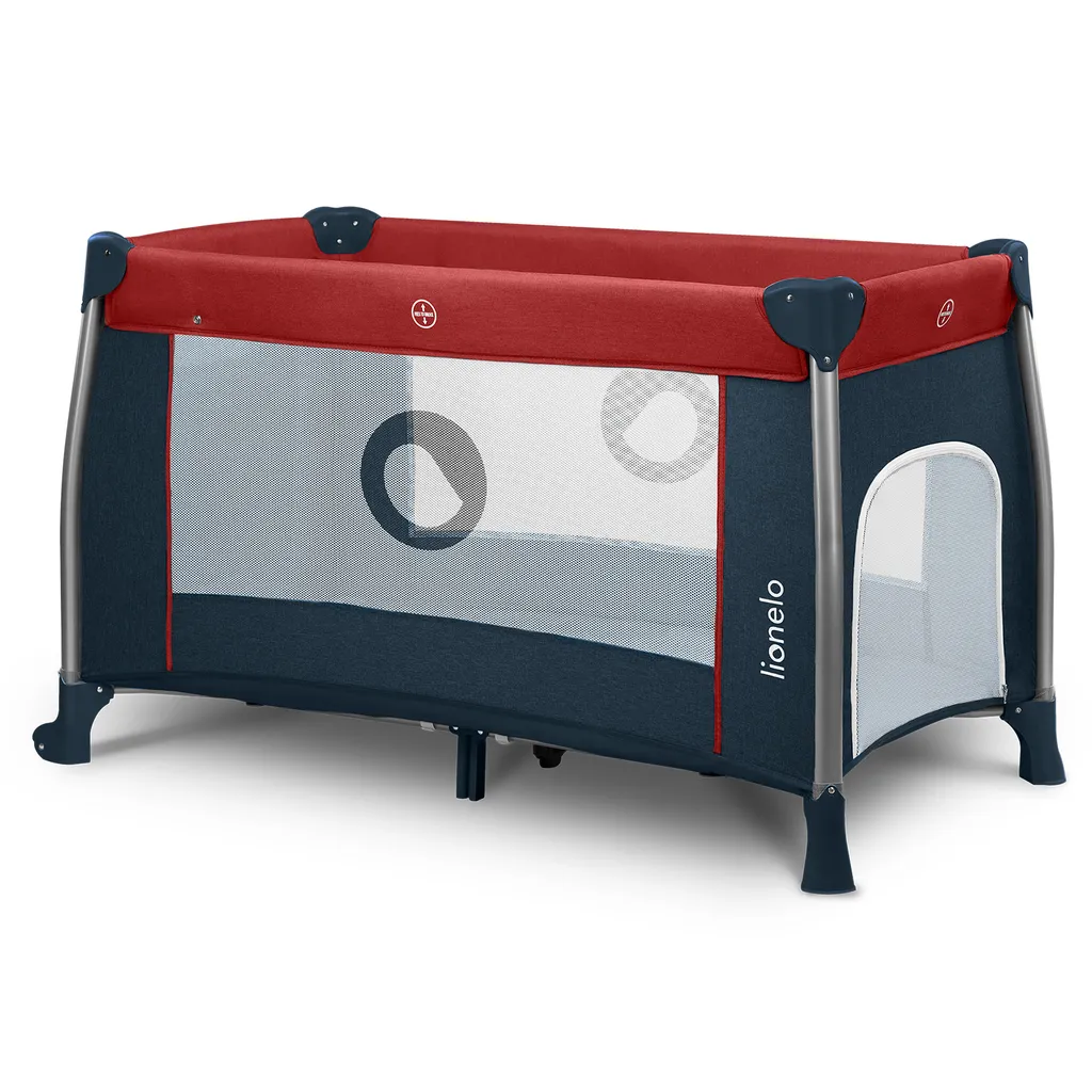 Lionelo Thomi Baby Reisebett Laufstall Kinderreisebett Mit Karussell Wickeltisch Rot-Blue 5 Lionelo Thomi Baby Reisebett Laufstall Kinderreisebett Mit Karussell Wickeltisch Rot-Blue – Bild 3
