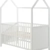 Roba Hausbett 70 X 140 Cm, Kombi-Kinderbett In Hausoptik, Weiß, 3-fach Verstellbar, Schlupfstäbe, Umbaubar Zum Juniorbett -Kinderbett Geschäft c11d6d98240a90db270d0e53df8b4d2b