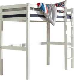Relita Hochbett TOLI Buche Massiv Weiß Lackiert BH1021117-B90 -Kinderbett Geschäft c141a30022966d2e02f6c2b97a1e0afa