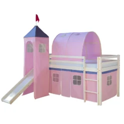 Homestyle4u 1440, Kinder Tunnel Für Hochbett Bettzelt Betttunnel Spieltunnel Kinderbett, 90 Cm Breit, Rosa -Kinderbett Geschäft c35a37dbe8d03cb9f91c89887cf578a2