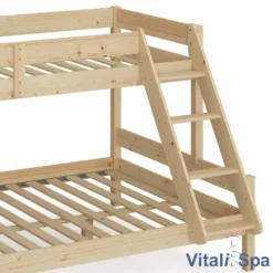 VitaliSpa Hochbett Everest Natur 140x200 Cm Massivholz -Kinderbett Geschäft c4641f7d7cfd5f752acf7e0d30dea15e