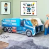 Alcube® Autobett 70x140 Cm LKW Polizei Mit Matratze Und Lattenrost Kinderbett 70x140 TRUCK Spielbett Massivholzbett Blau -Kinderbett Geschäft c46a97acfb2de0b935d4124cc393e4bd