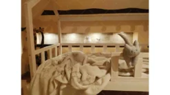 Bett Mit Barrieren, KinderBett Hausbett Für Kinder, Farbe: Natürlich, Größe: 140x200cm -Kinderbett Geschäft c667b60ff70c463c11199a68fc076f68