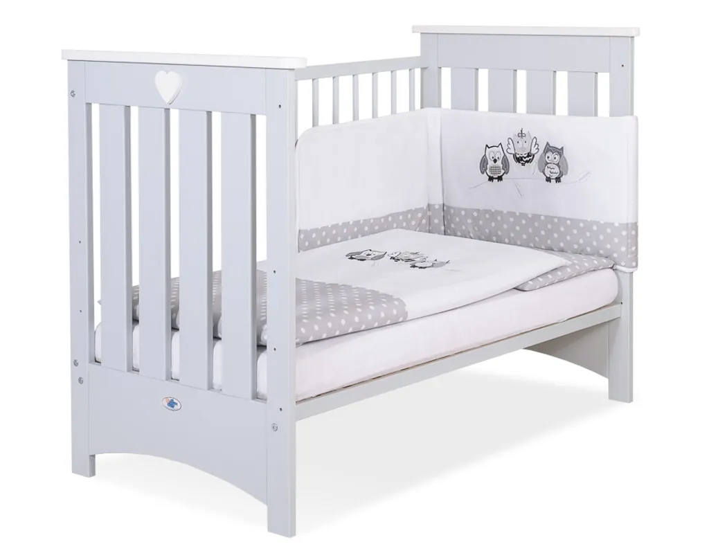 Grau Babybett 120x60 Cm Mit Matratze Für Babys Grau Lorenzo 6 Grau Babybett 120x60 Cm Mit Matratze Für Babys Grau Lorenzo – Bild 4